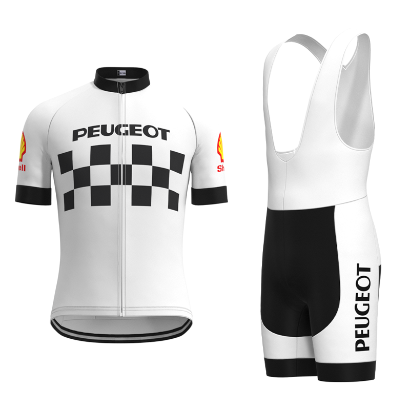 SALE-Classic 1960s Peugeot Retro Cycling Jersey Short sleeve suit