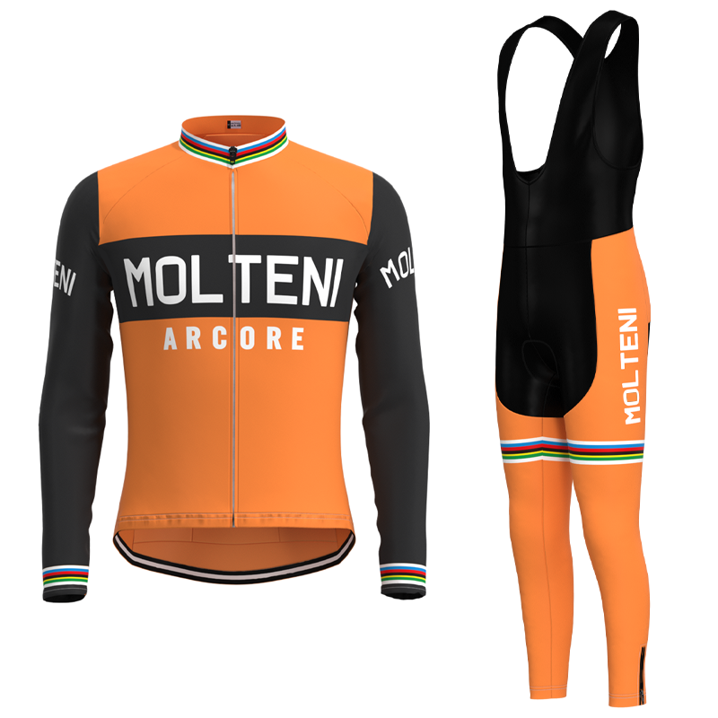 Molteni Retro Cycling Jersey Long sleeved suit