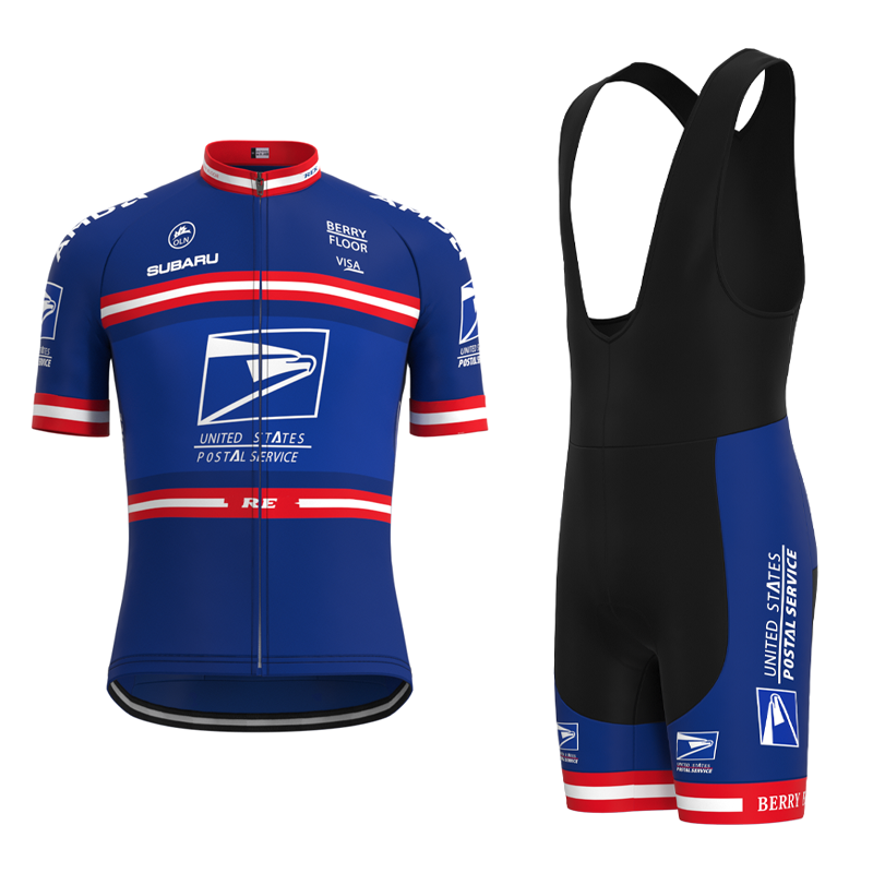US Postal Service Retro Cycling Jersey Short sleeve suit