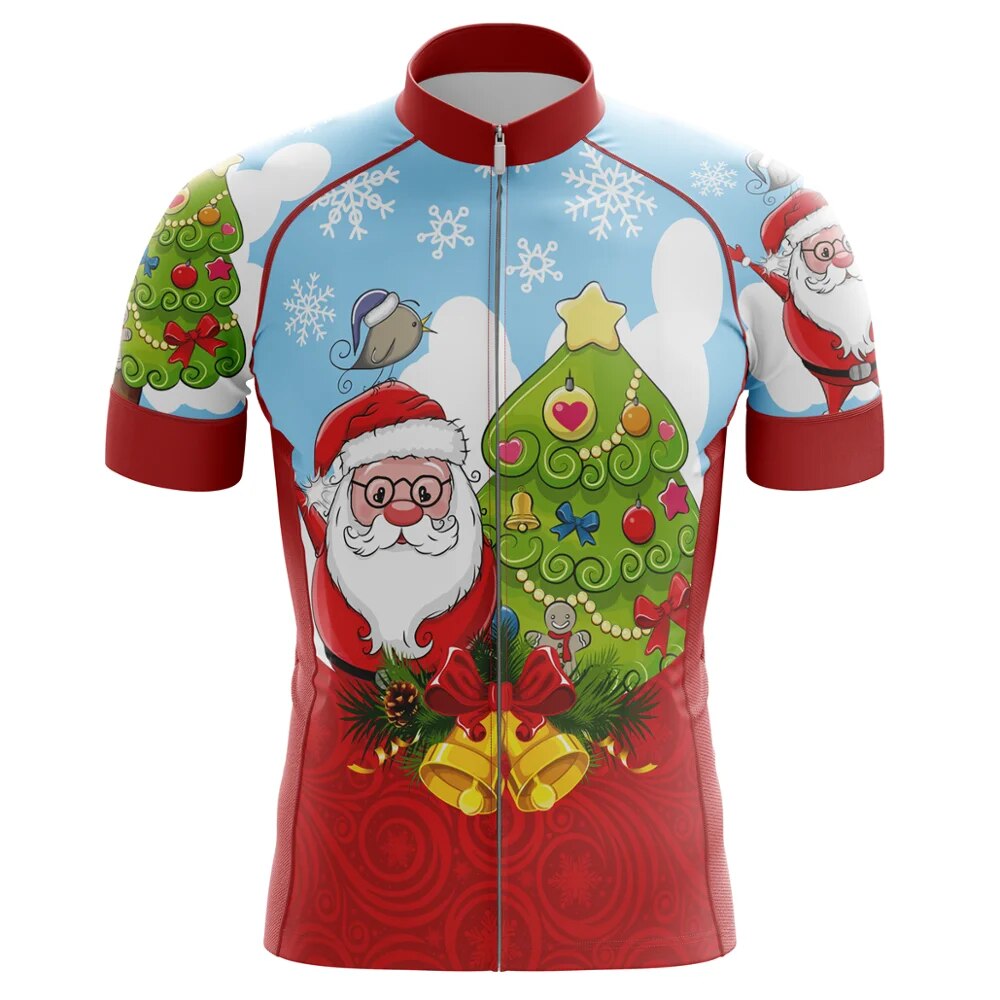 Christmas Cycling Jersey Short Sleeve