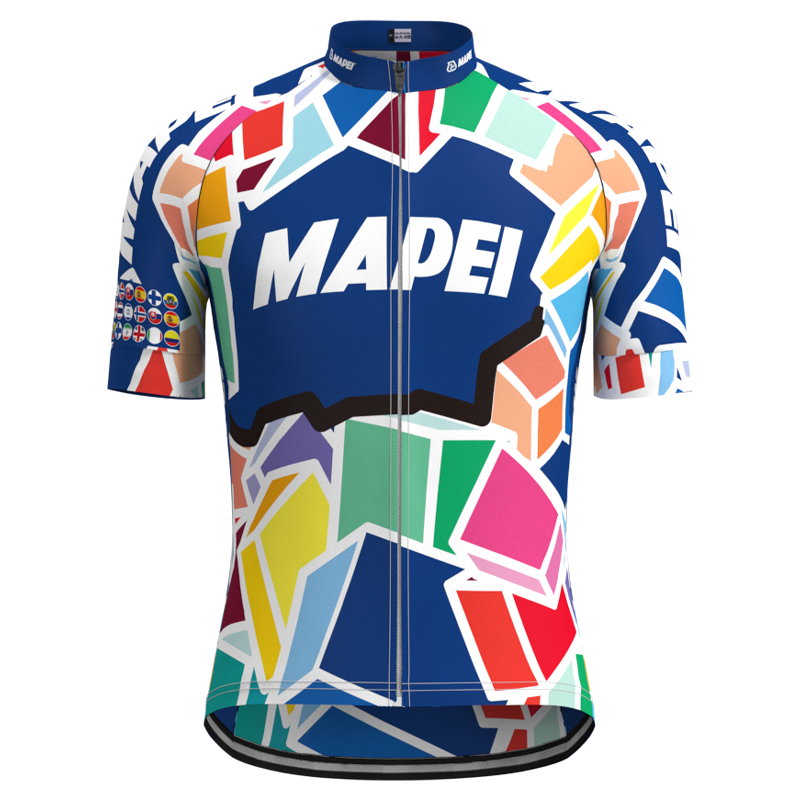 MAPEI Retro Cycling Jersey Short sleeved suit
