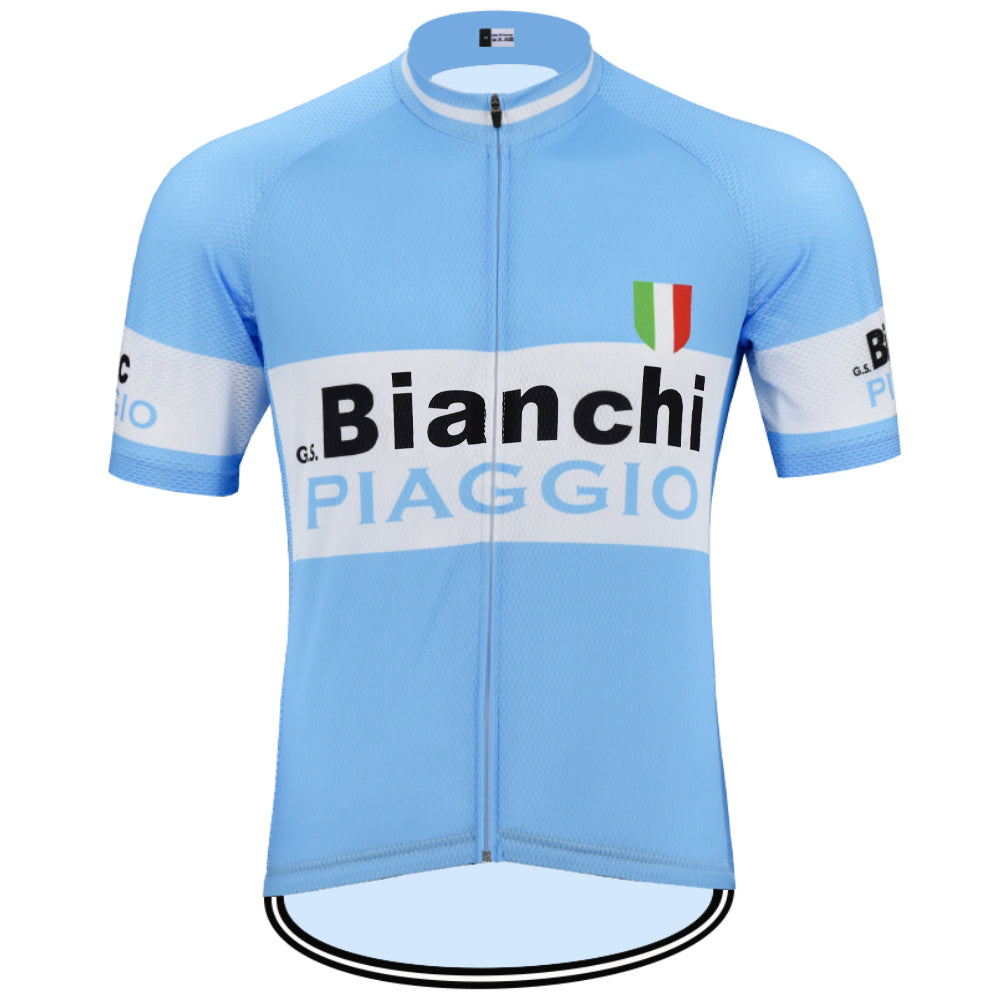 BIANCHI Retro Cycling Jersey Short sleeve