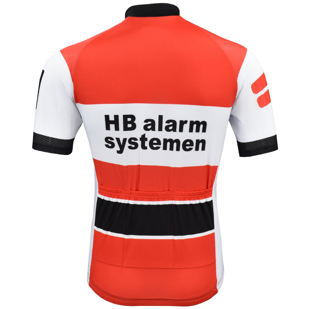 HB alarm systemen Retro Cycling Jersey Short sleeve
