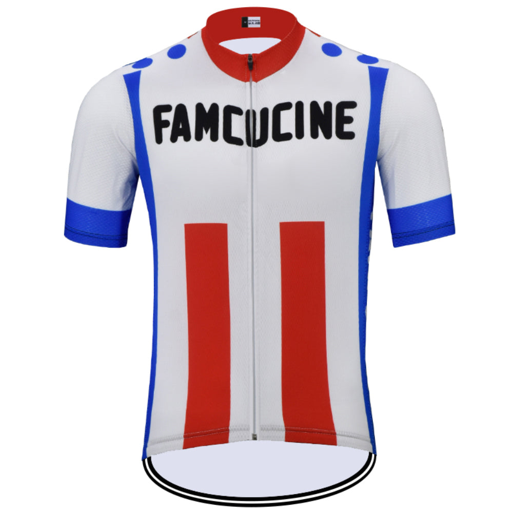 FAMCUCINE Retro Cycling Jersey Short sleeve
