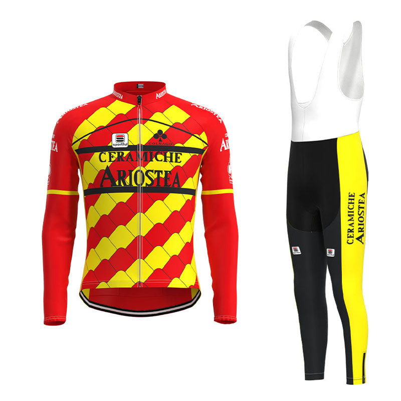 Ariostea Ceramiche Retro Cycling Jersey Long Set (With Fleece Option)
