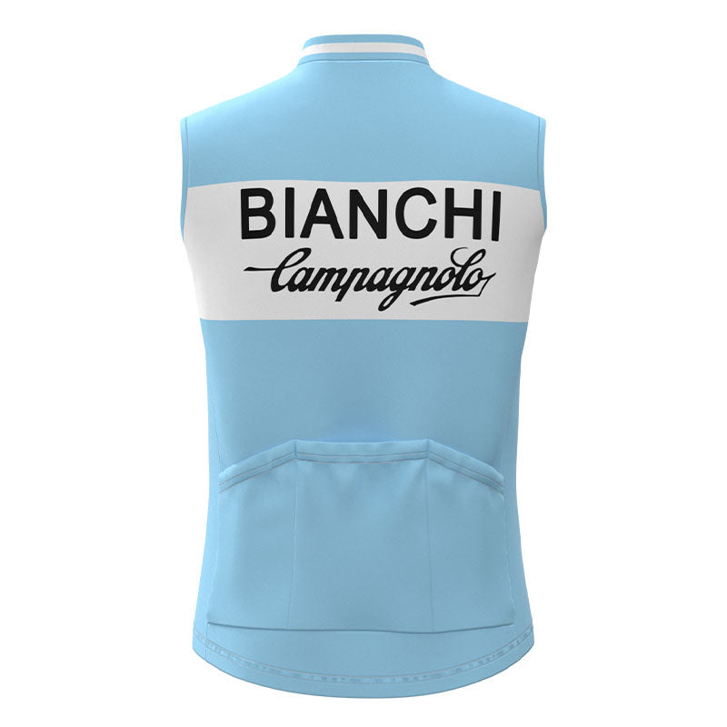 BIANCHI Blue Retro Cycling Jersey Long sleeved suit