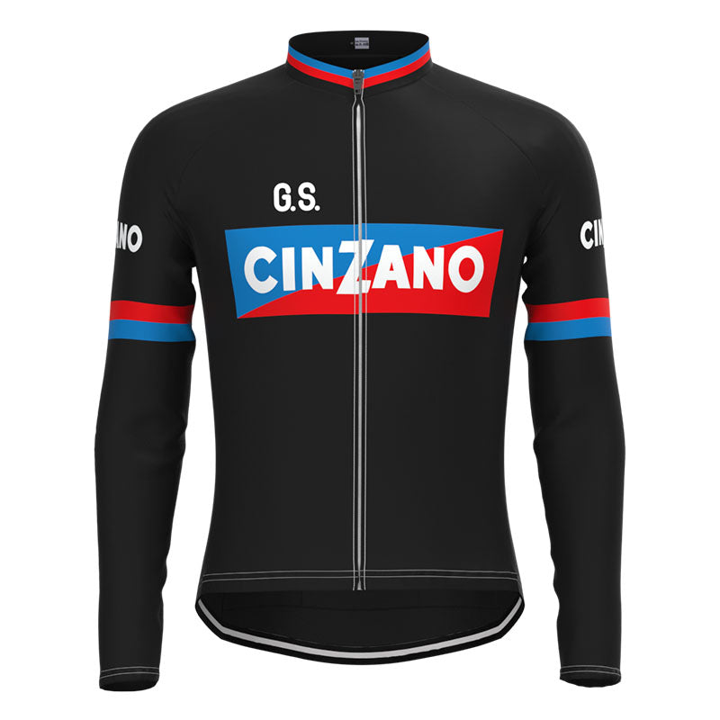 G.S. Cinzano Retro Cycling Jersey Long Set (With Fleece Option)