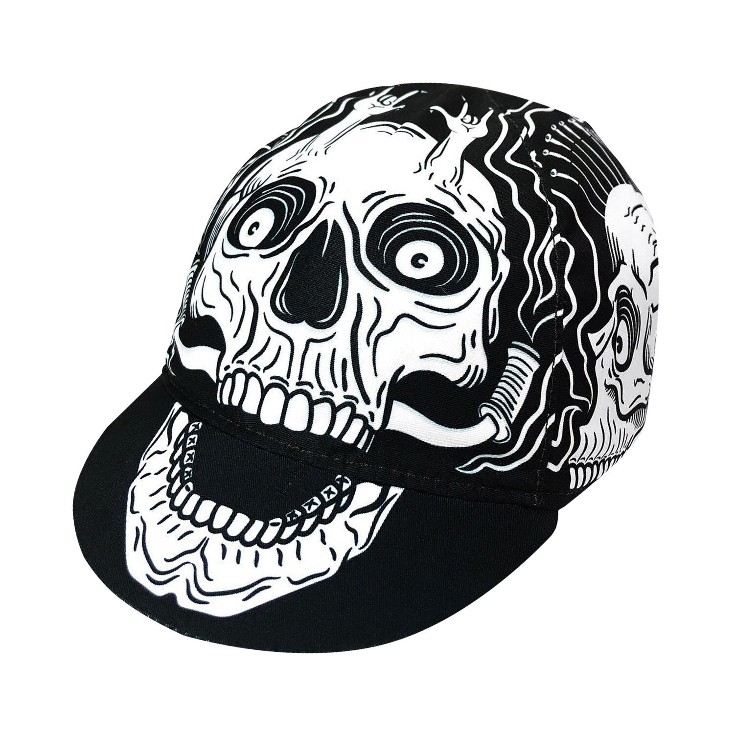 Angry Skull Retro CYCLING CAP