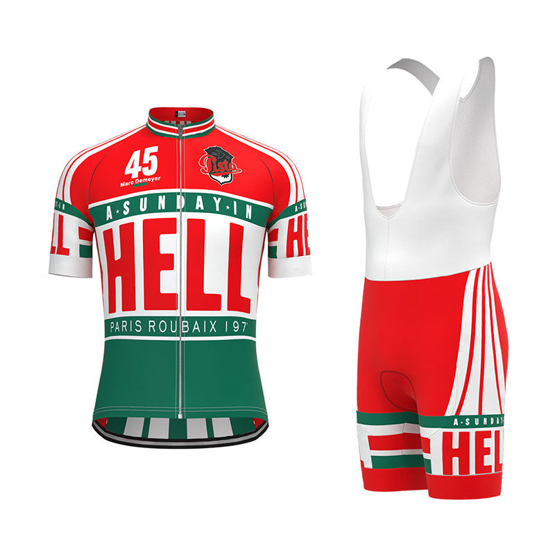 A SUNDAY IN HELL 1976 Paris-Roubaix  Retro Cycling Jersey Set