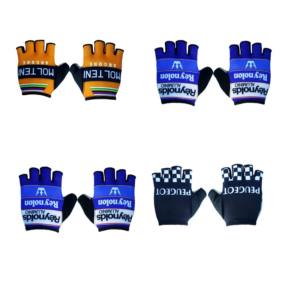 Retro Cycling Gloves Guantes Ciclismo Half finger wear-resisting Mittens Guantes Mtb