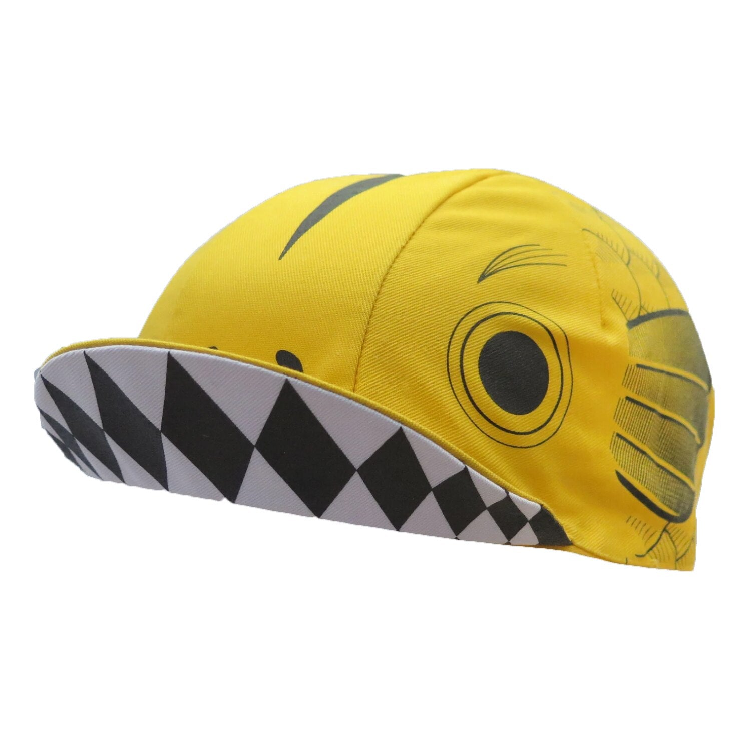Yellow-Fish-CYCLING CAP