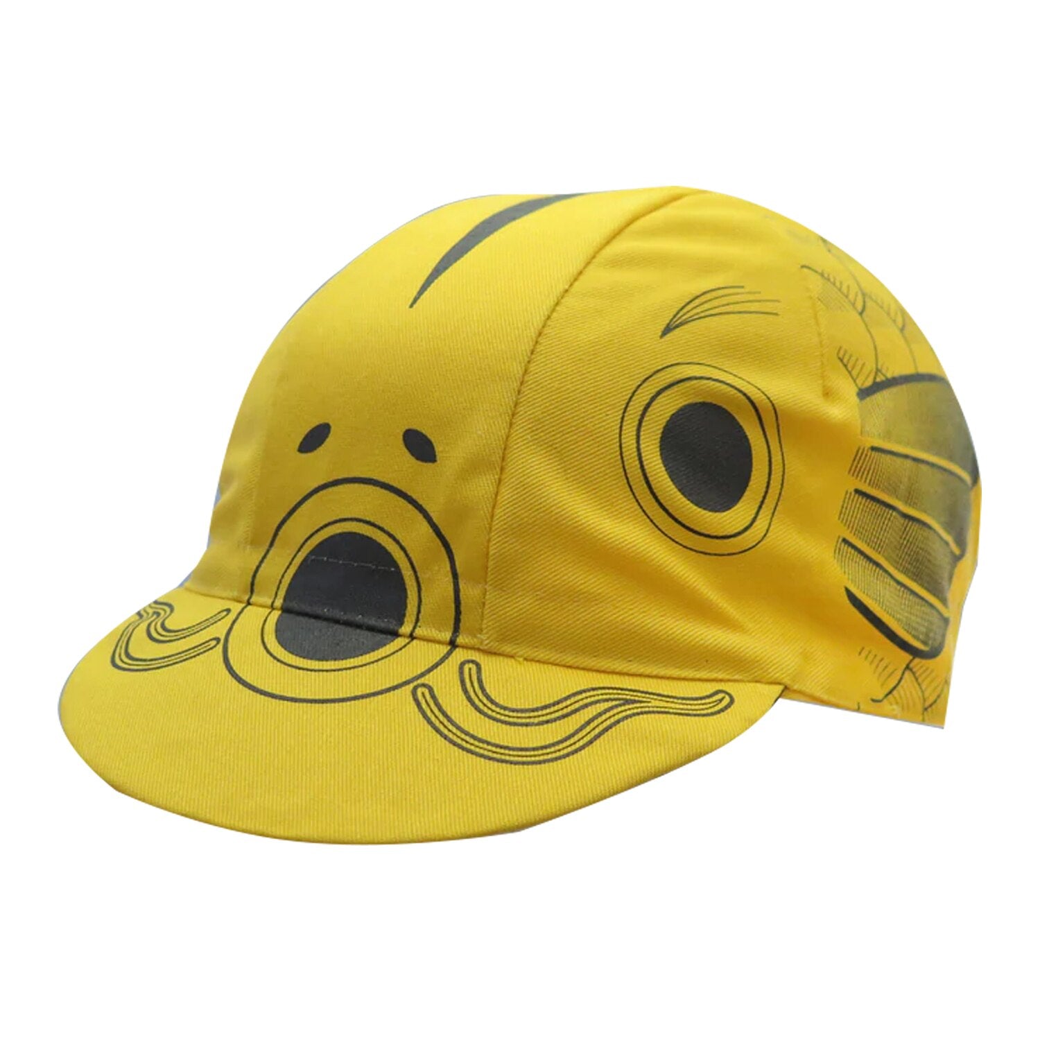 Yellow-Fish-CYCLING CAP