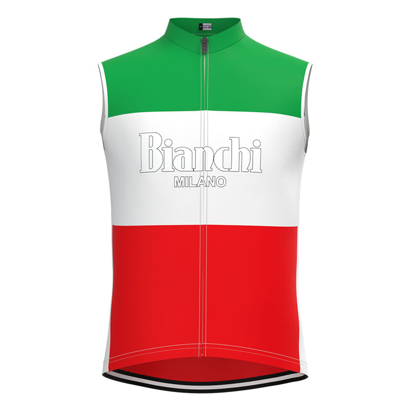 BIANCHI Green Red Retro Cycling Jersey Long sleeved suit