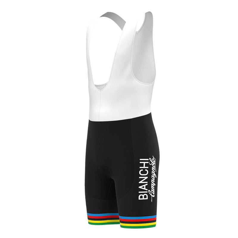 BIANCHI White Retro Cycling Jersey Short sleeve suit