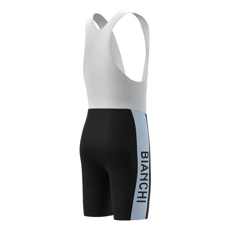 BIANCHI Grey blue Retro Cycling Jersey Short sleeve suit