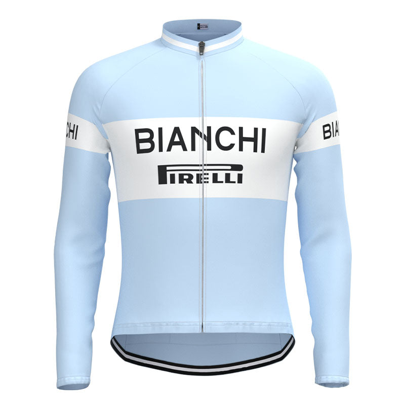 BIANCHI Pirelli Retro Cycling Jersey Long sleeved suit