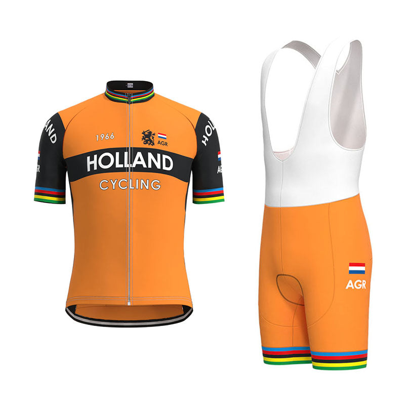 HOLLAND Cycling Team Retro Cycling Jersey Set