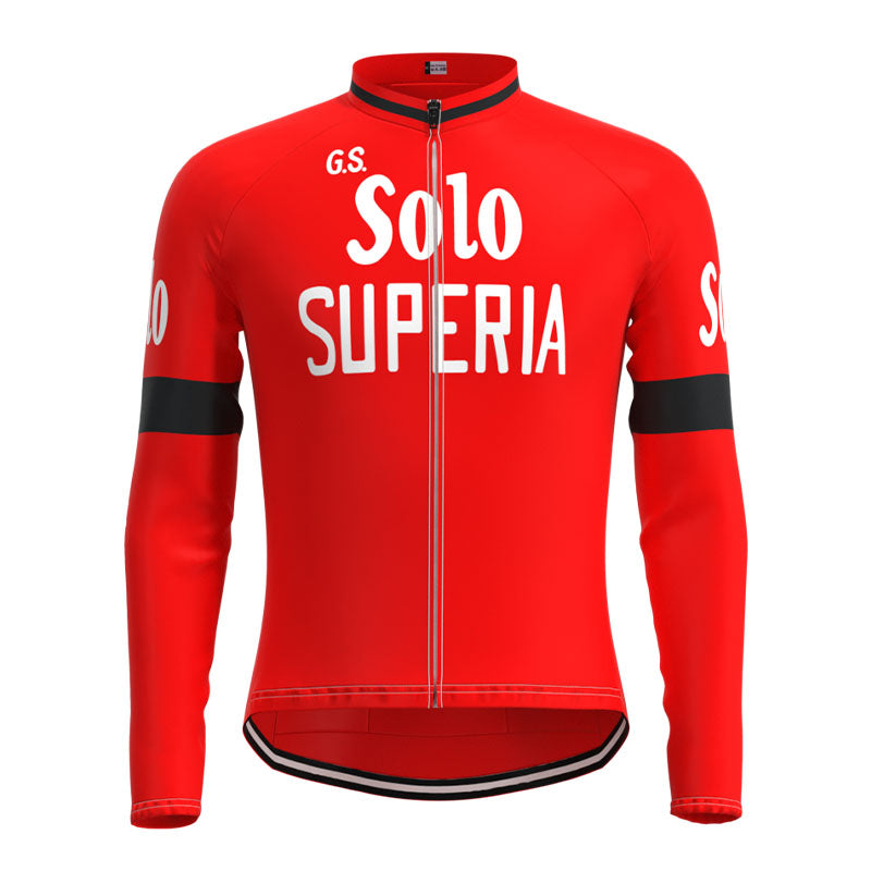 G.S. Solo Superia Retro Cycling Jersey Long Set (With Fleece Option)