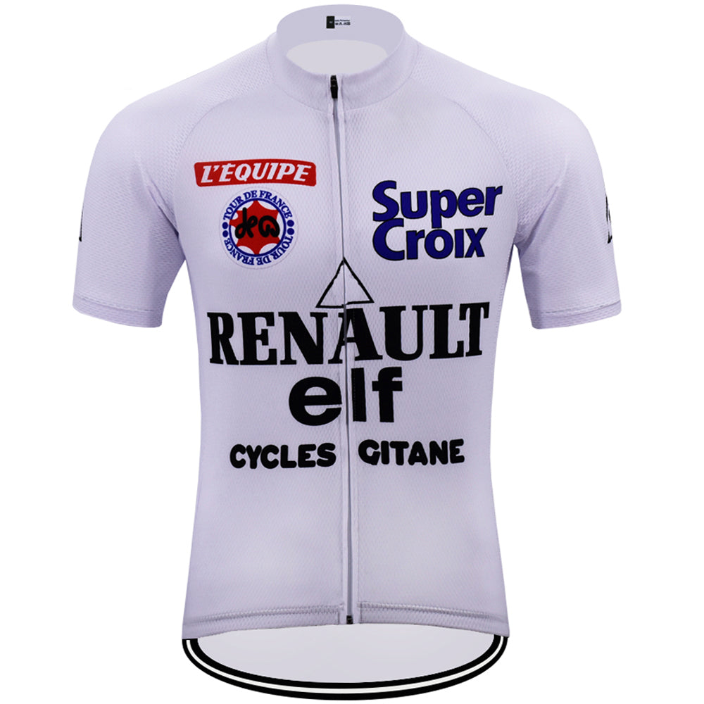 Renaultelf Retro Cycling Jersey Short sleeve