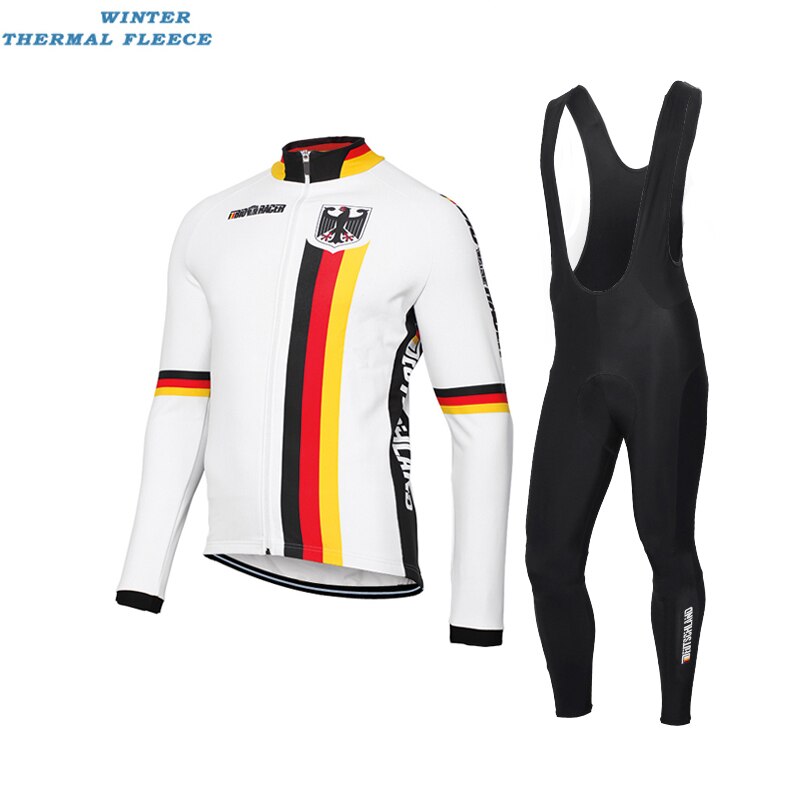 Deutschland Retro Cycling Jersey Long sleeved suit