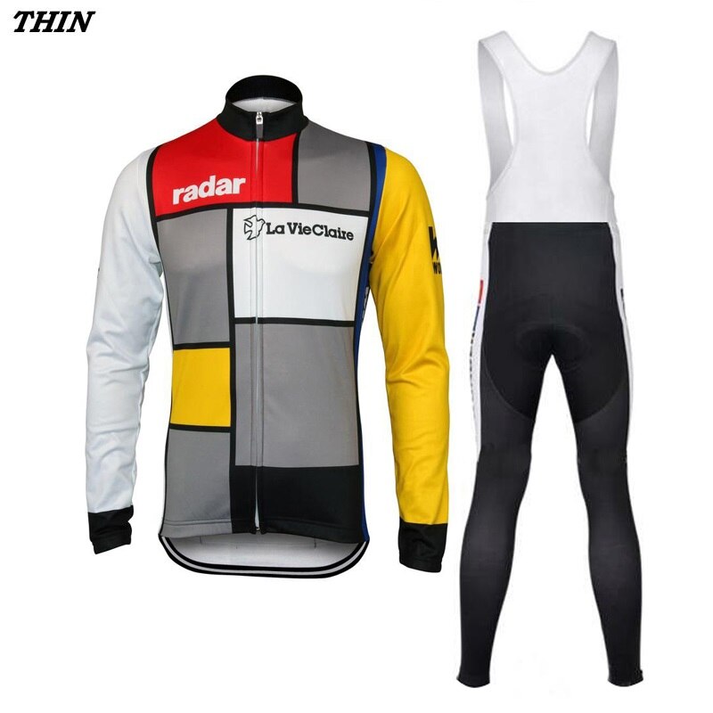 Radar Retro Cycling Jersey Long sleeved suit