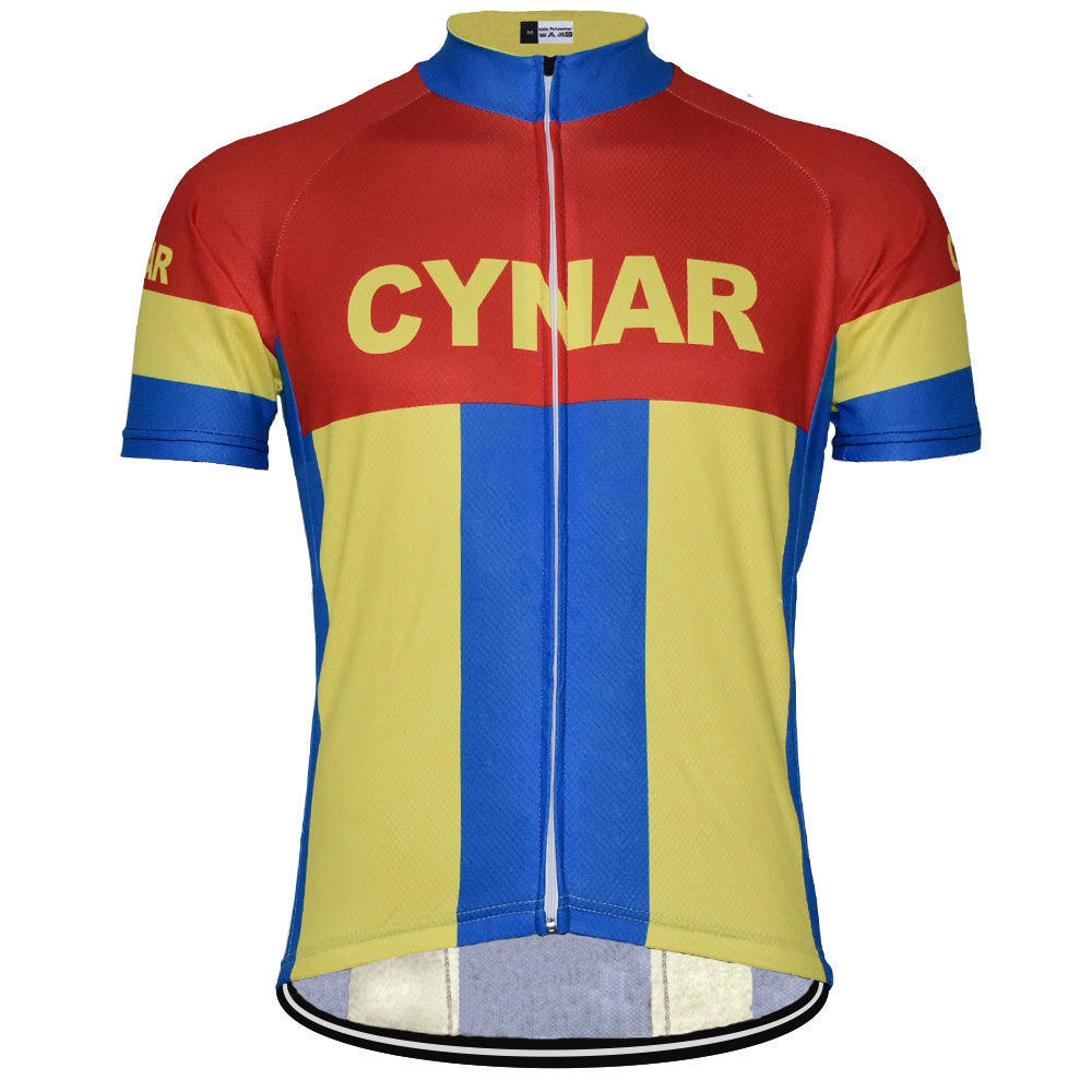 CYNAR Red Retro Cycling Jersey Short sleeve