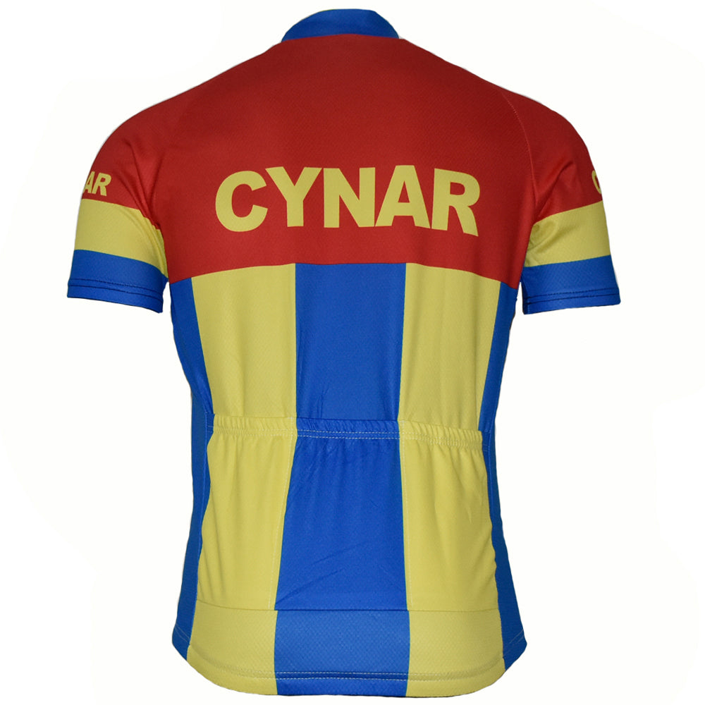 CYNAR Red Retro Cycling Jersey Short sleeve