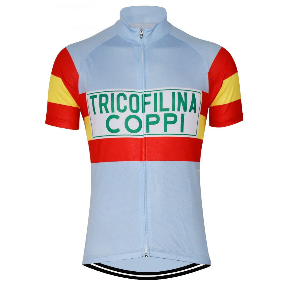 TRICOFILINA COPPI Retro Cycling Jersey Short sleeve