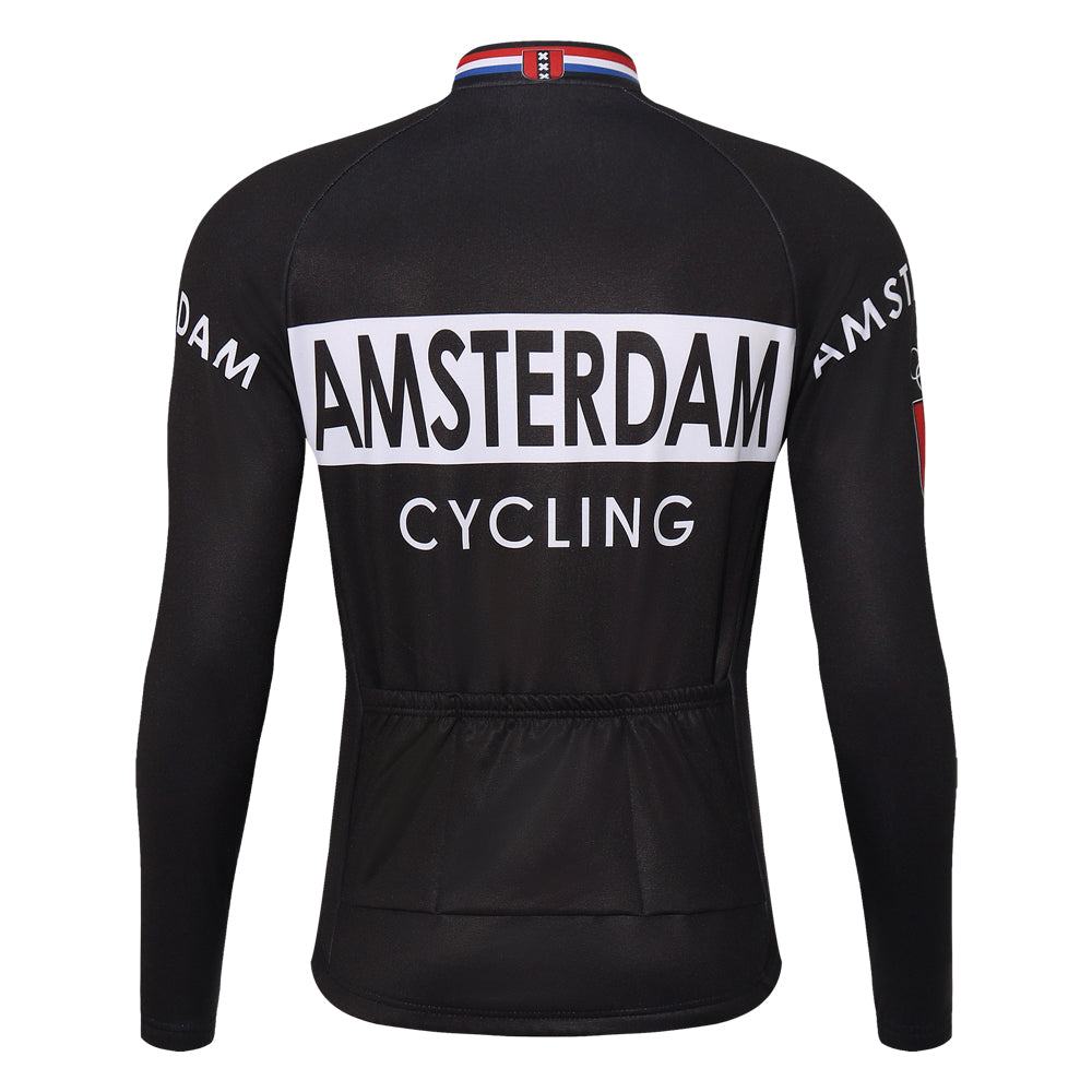 AMSTERDAM Retro Cycling Jersey long sleeve