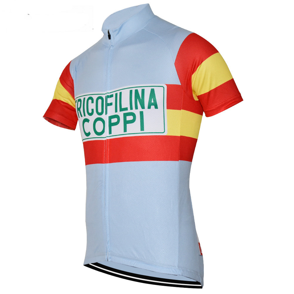 TRICOFILINA COPPI Retro Cycling Jersey Short sleeve
