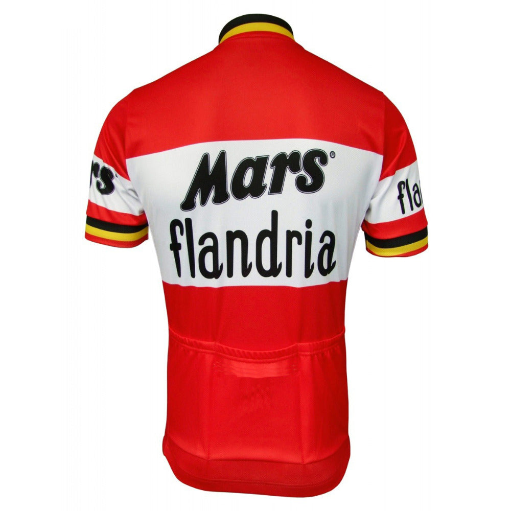 MARS Flandria Retro Cycling Jersey Short sleeve