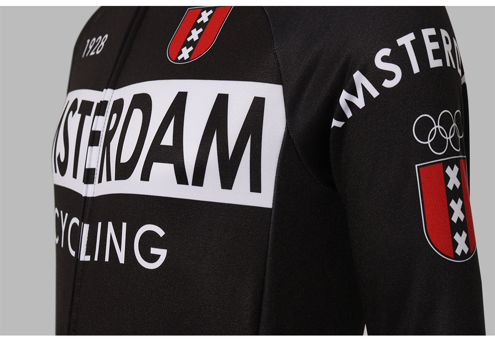 AMSTERDAM Retro Cycling Jersey long sleeve