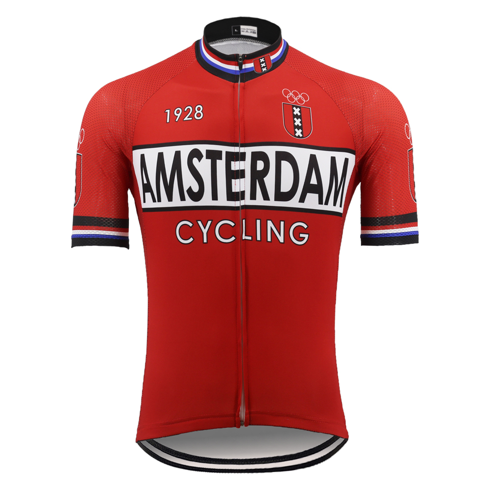 AMSTERDAM Retro Cycling Jersey Short sleeve