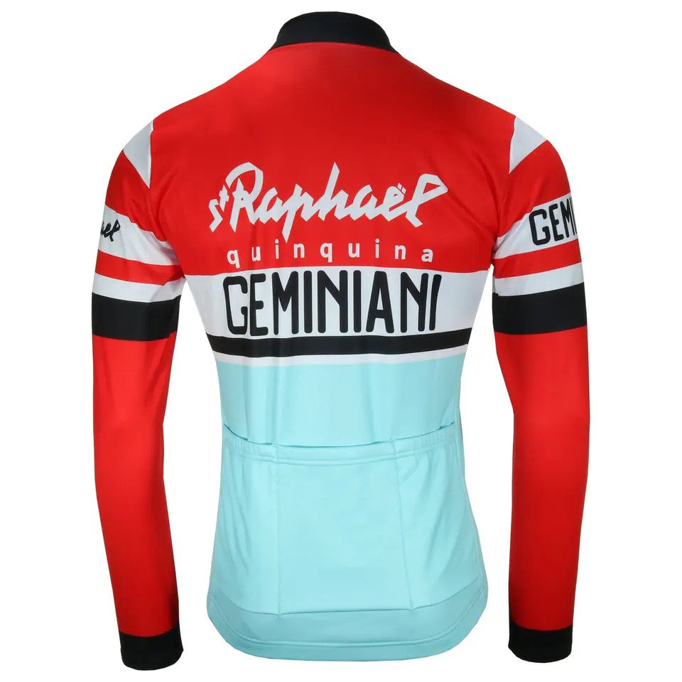 GEMINIANI Retro Cycling Jersey long sleeve