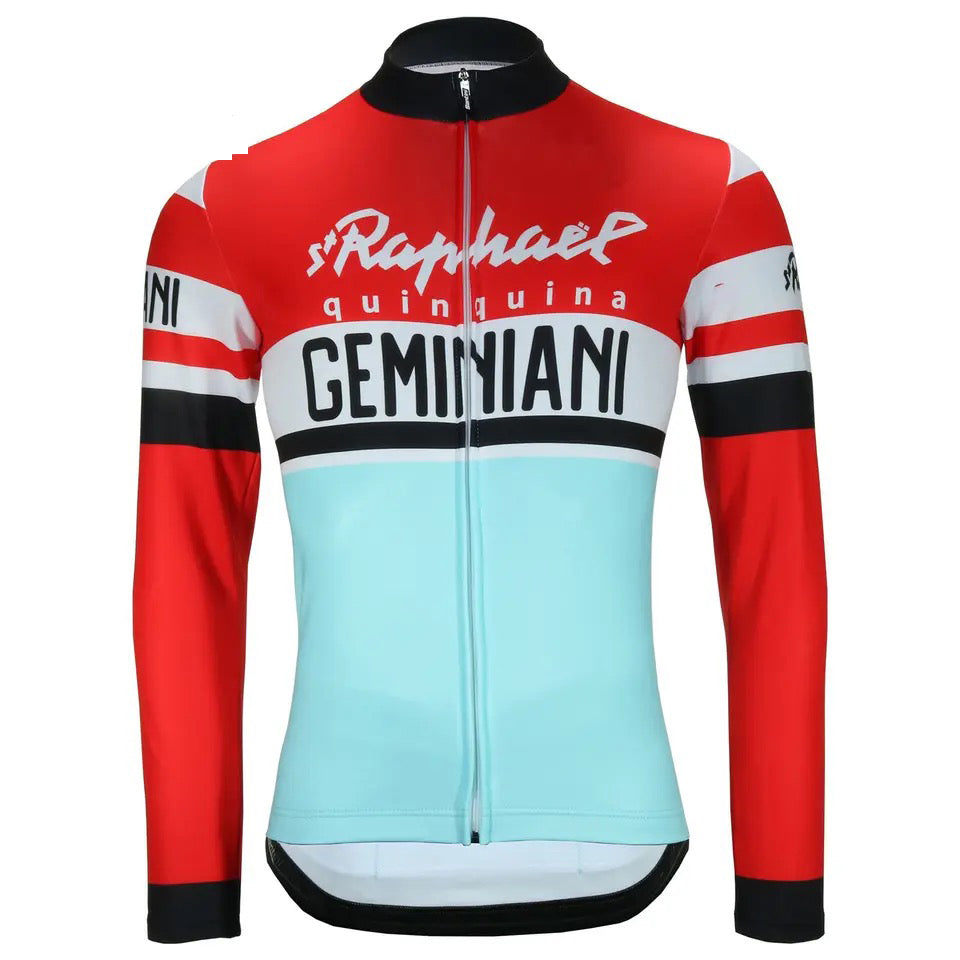 GEMINIANI Retro Cycling Jersey long sleeve