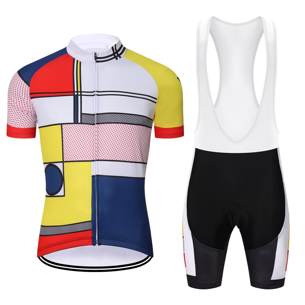 Radar Retro Cycling Jersey Short sleeved suit set