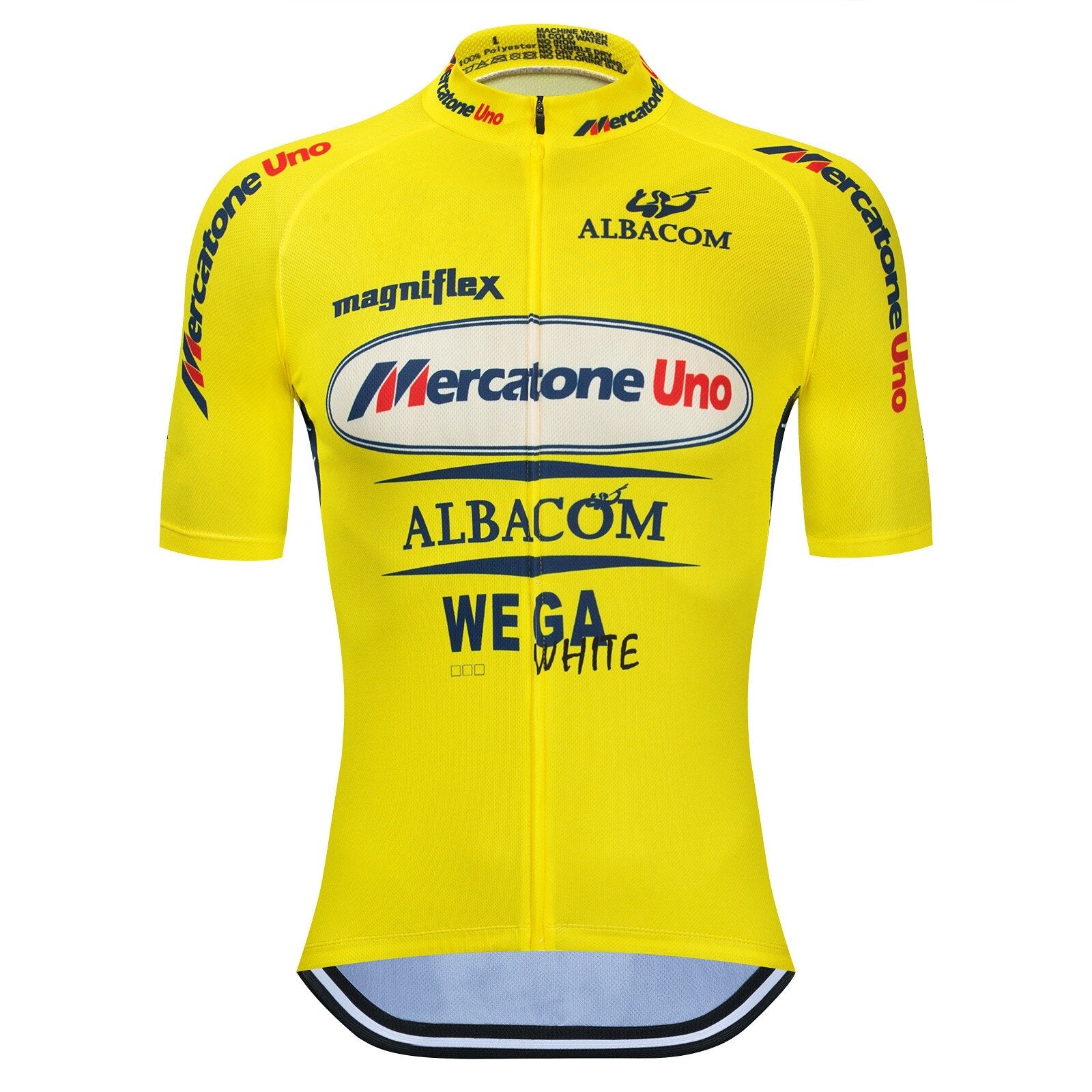 Marco Yellow Retro Cycling Jersey Short sleeved suit