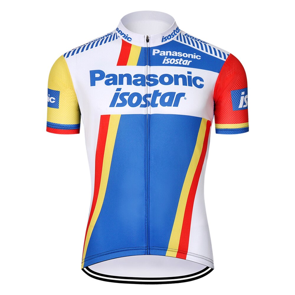 Panasonic Retro Cycling Jersey Short sleeved suit