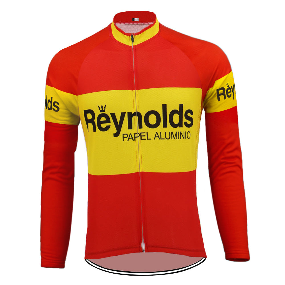 Reynolds Winter Fleece Retro Cycling Jersey long sleeve