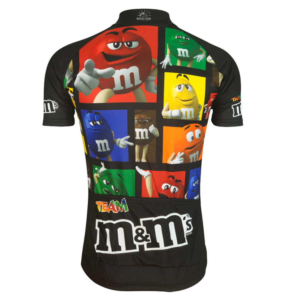 M&M Black Retro Cycling Jersey Short sleeve