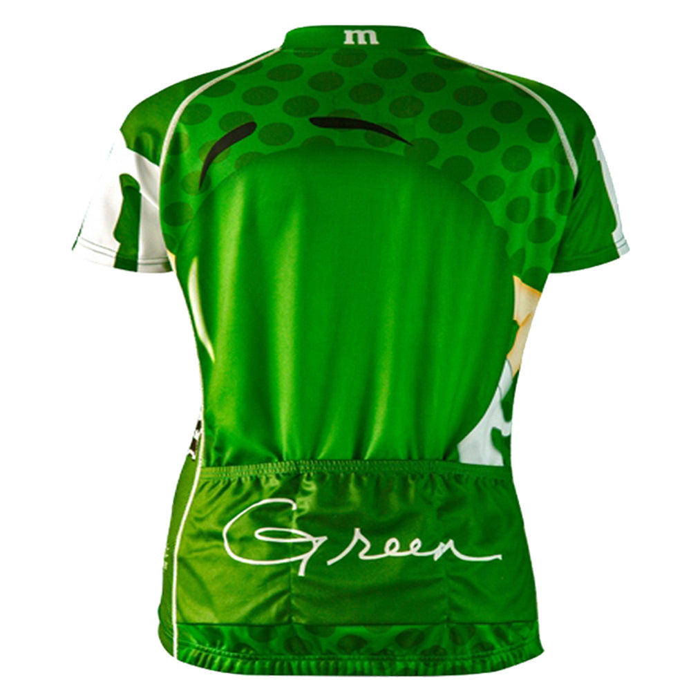 M&M Green Retro Cycling Jersey Short sleeve