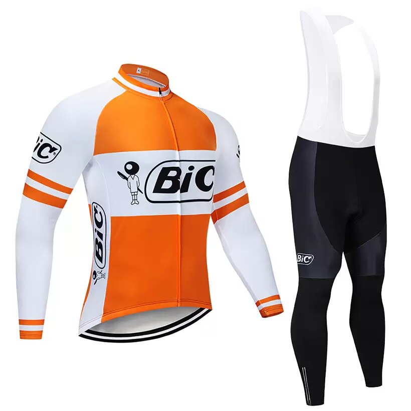 BIC Retro Cycling Jersey Long sleeved suit