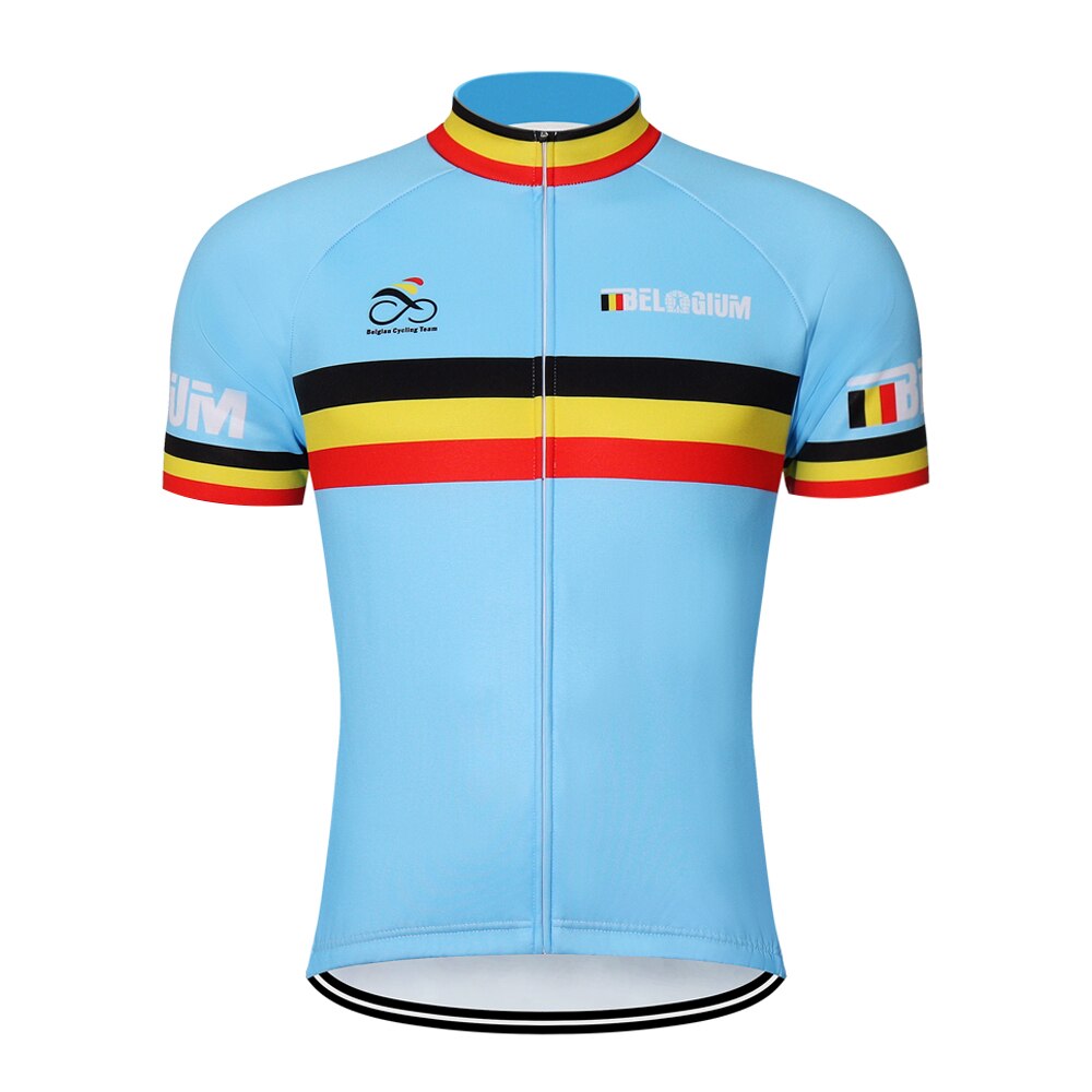 Belgium Retro Cycling Jersey Short sleeved