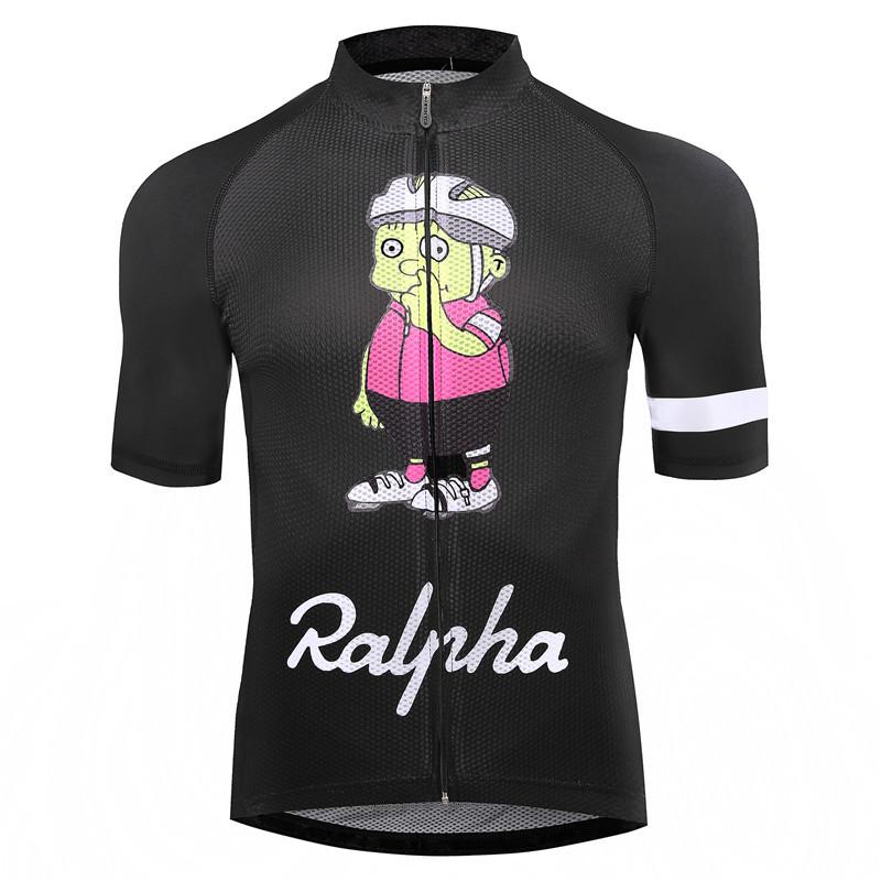 Ralpha Pink Retro Cycling Jersey Short sleeve