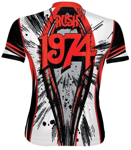 RUSH Red Retro Cycling Jersey Short sleeve